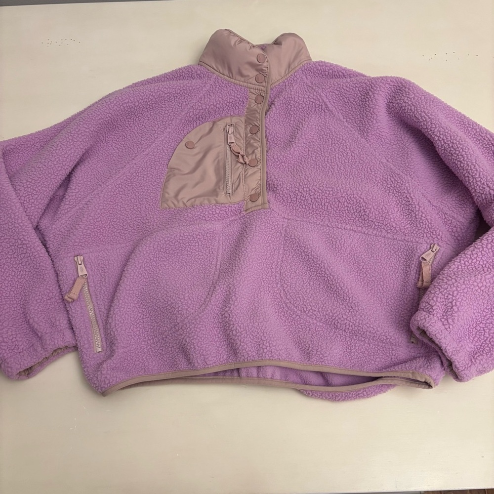 Free People Movement Hit The Slopes Pullover Bubble Tea Size Medium - Picture 10 of 15